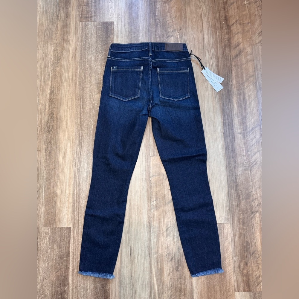 PARKER SMITH Bombshell Horizon High Rise Cropped Jeans Dark Indigo, size 26 NWT - Picture 12 of 16